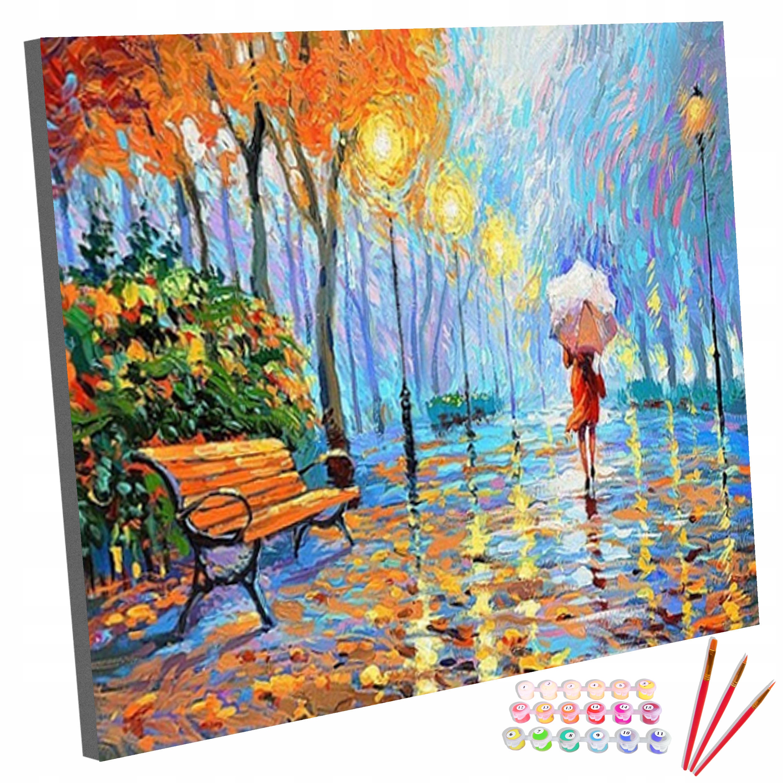 Sada Obraz Pro Malování Malování Podle Čísel Na Rámě Procházka 40x50