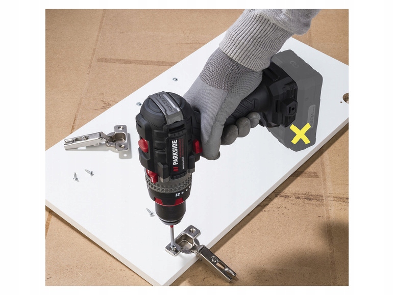 PARKSIDE PERFORMANCE Wiertarko wkrętarka z UDAREM + akumulator 4Ah + ładowa Seria PERFORMANCE