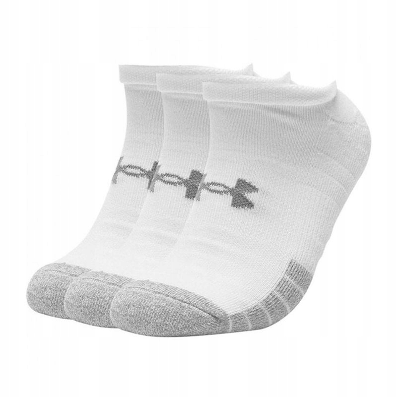 Skarpety Under Armour Heatgear No Show 3P Wh XL