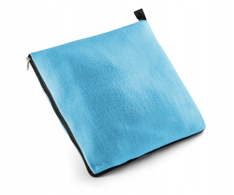 

Koc Polarowy 2 w 1 Poduszka Blue