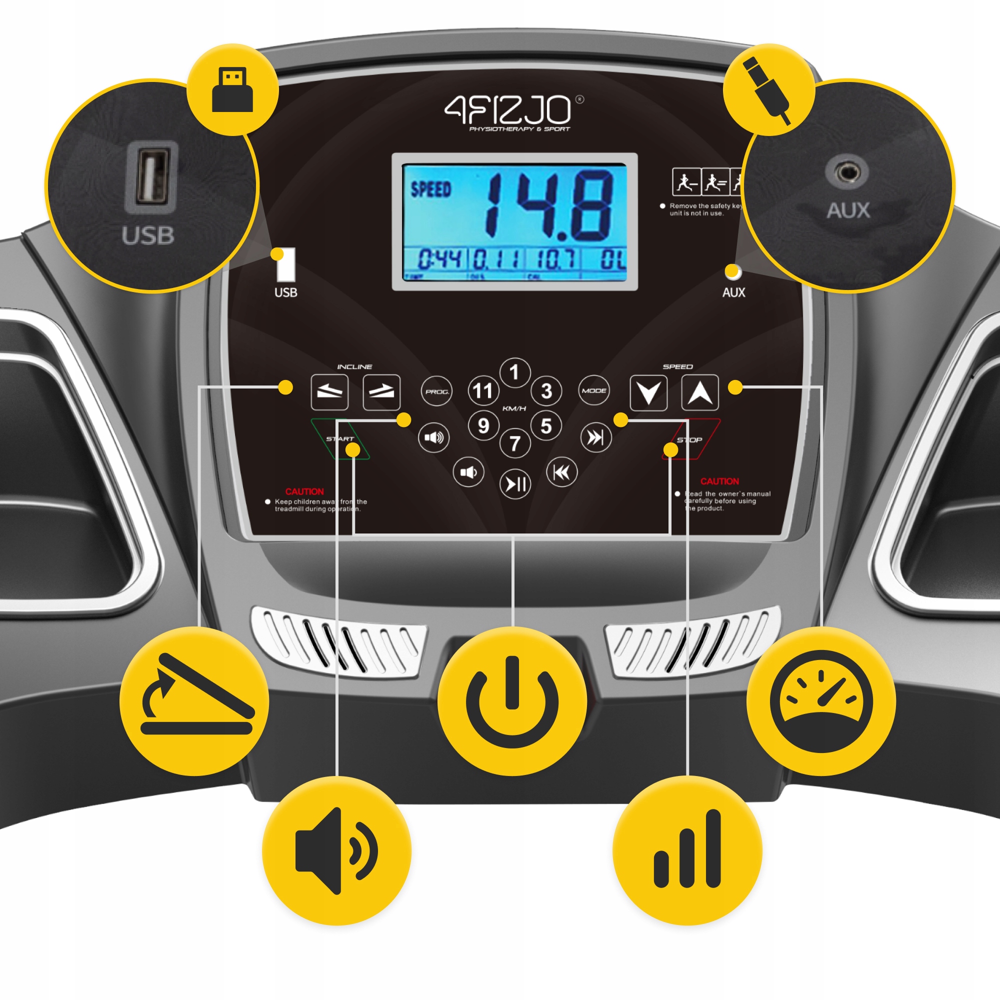 BIEŻNIA ELEKTRYCZNA DOMOWA SKŁADANA REGULACJA WZNIOS AMORTYZACJA FALCO S+ Model inny