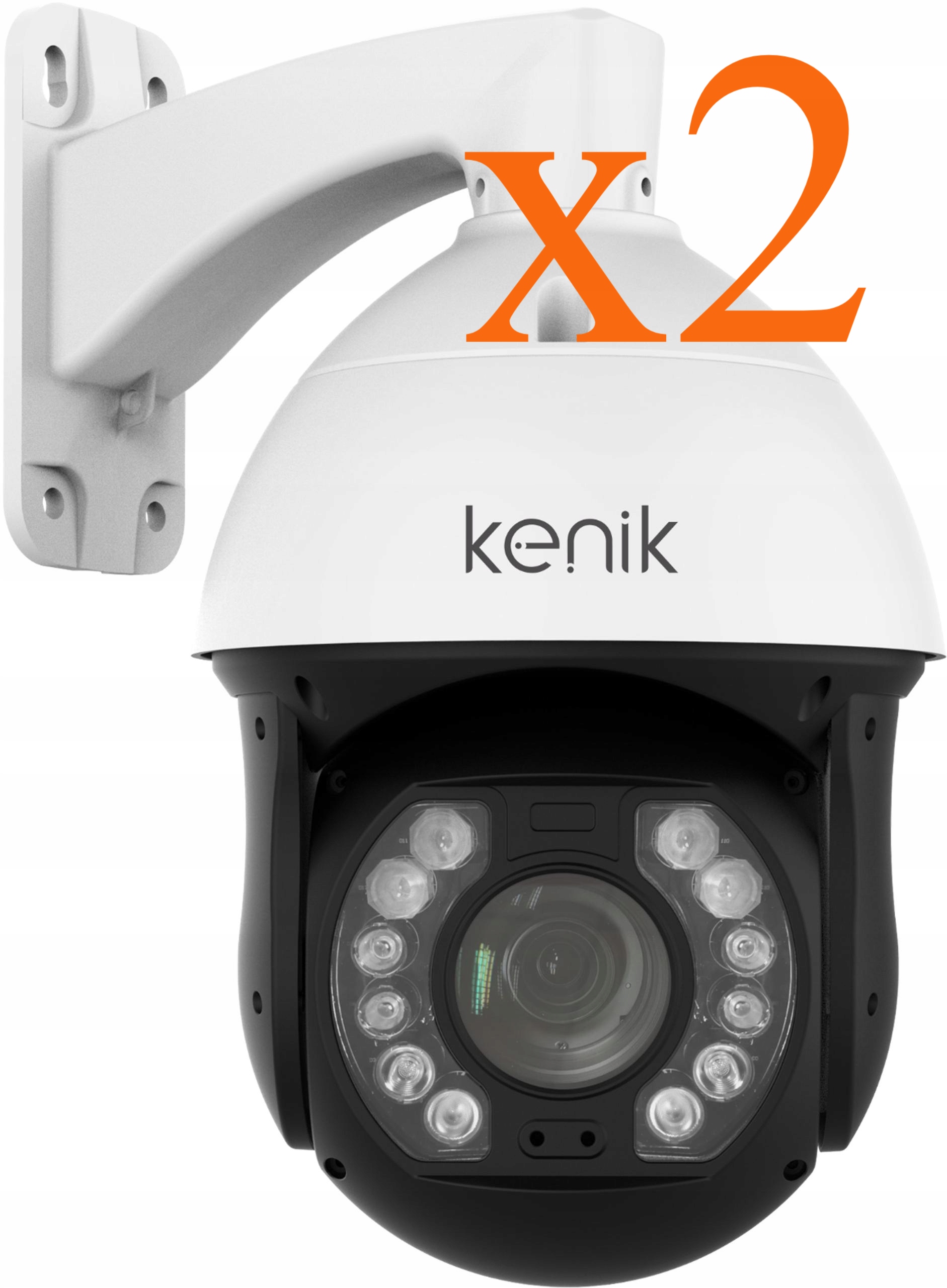 2 x Ip Kamera Kenik KG-8238X-I Rotačná 360 Ellektropoint