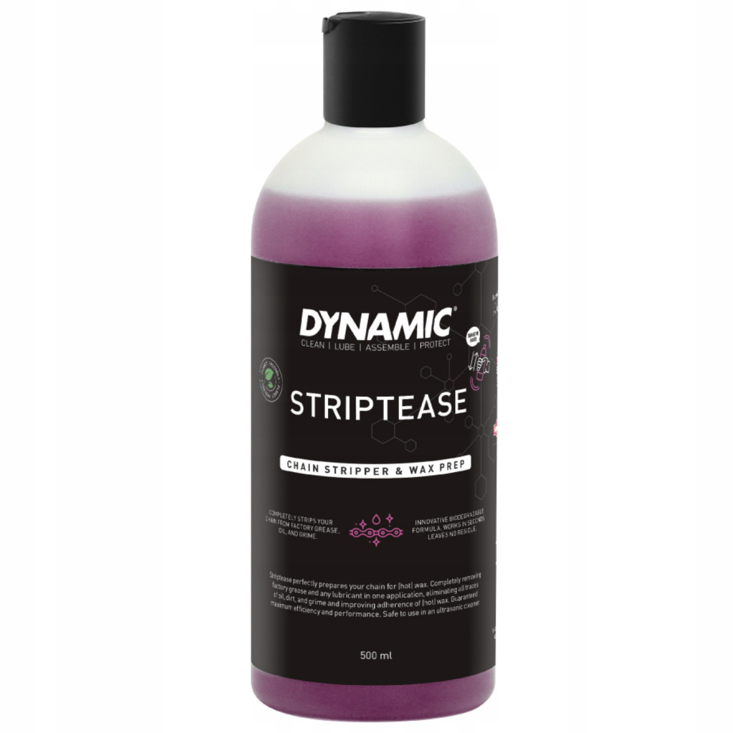 Odtłuszczacz Rowerowy Do Łańcucha Dynamic Striptease 500 ml do Shakera