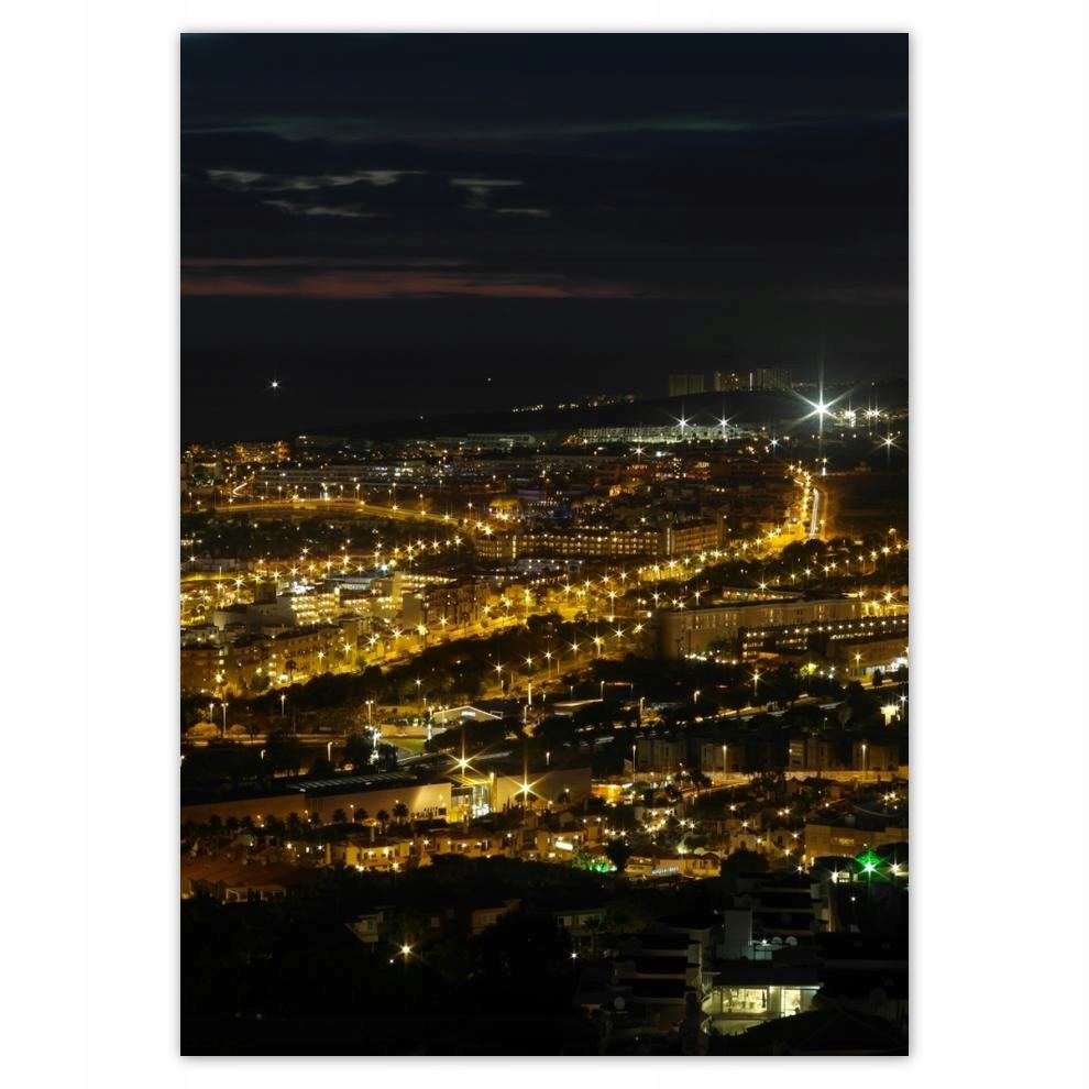 

Naklejki 50x70 Krajobraz w nocnym ujęciu