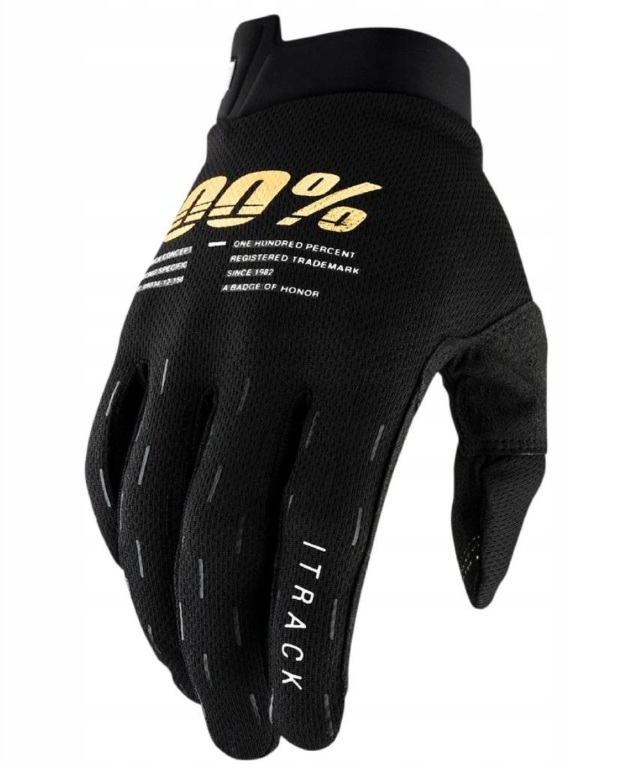 Rękawiczki 100% iTRACK Black r. S %%%
