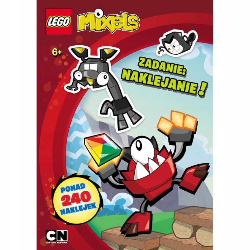 Lego mixels zadanie naklejanie książka z naklejkami 240szt