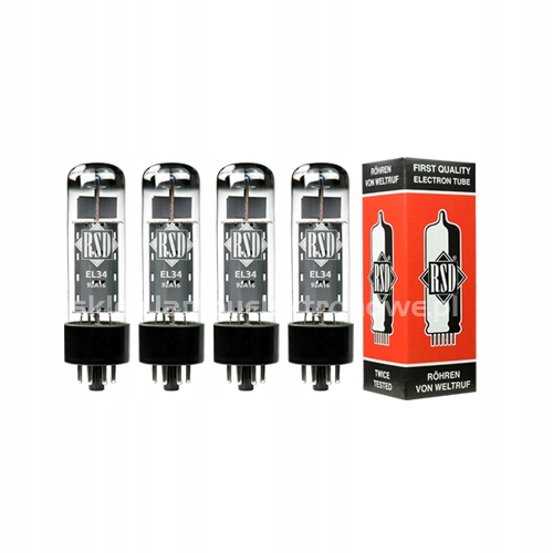 EL34 Rsd 4 ks vybraná štvorka