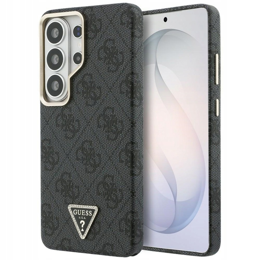 Pouzdro Guess 4G Triangle Logo MagSafe pro Samsung Galaxy S26 Ultra černé