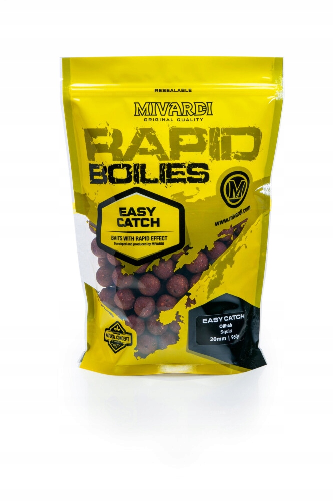 Kulki Rapid Boilies Easy Catch Squid 16mm Mivardi