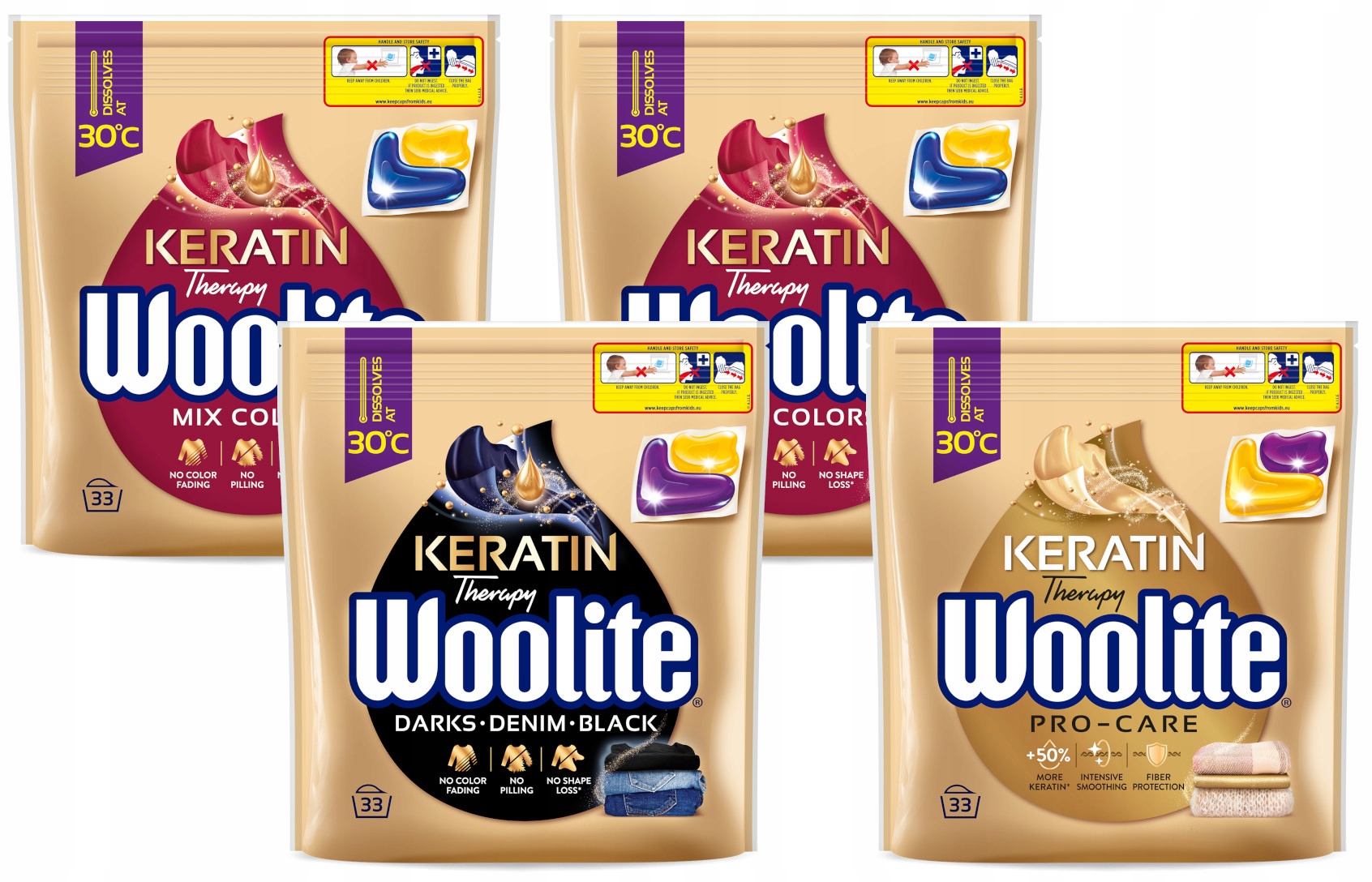 Woolite Kapsle na praní mix Sada 132 kusů
