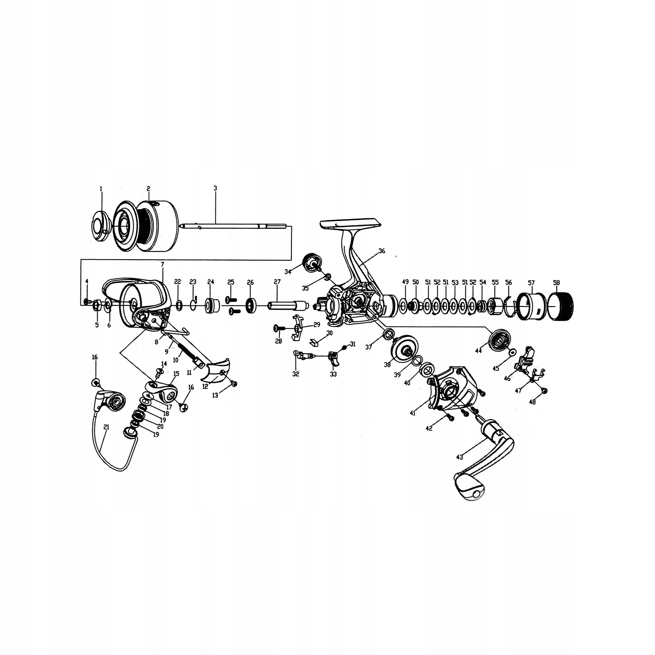 Kołowrotek JAXON RED CARP FRXL 400 wolny bieg 8BB Model RED CARP FRXL 400