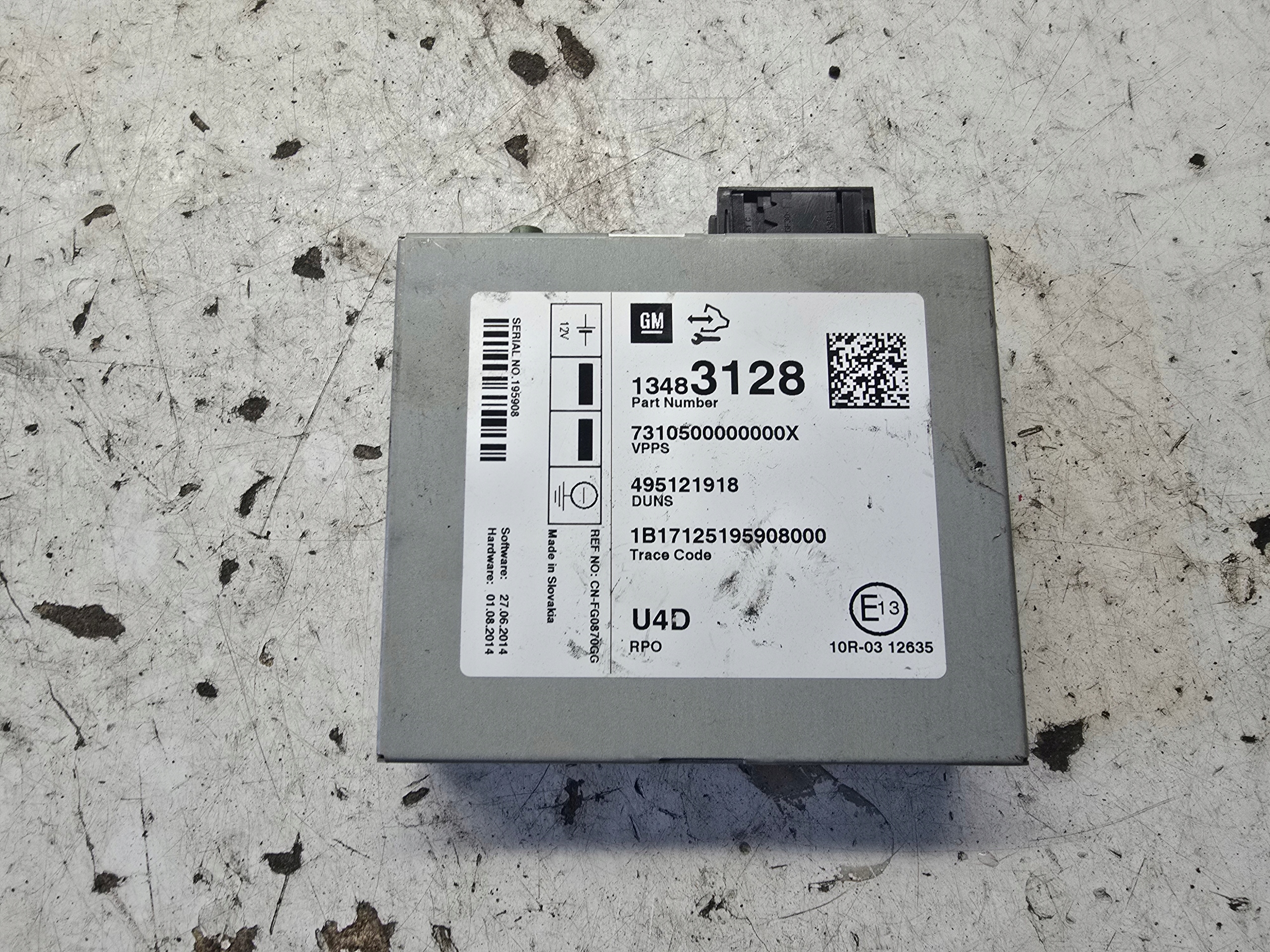 OPEL CASCADA modulo RADIA 13483128 UD4