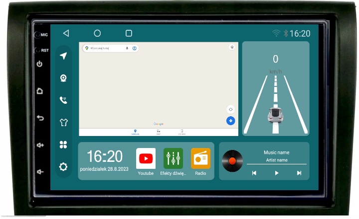 Autorádio S Gps Navigací Android pro Citroen Jumper 2006-2010, 8/256GB, Sim Modem