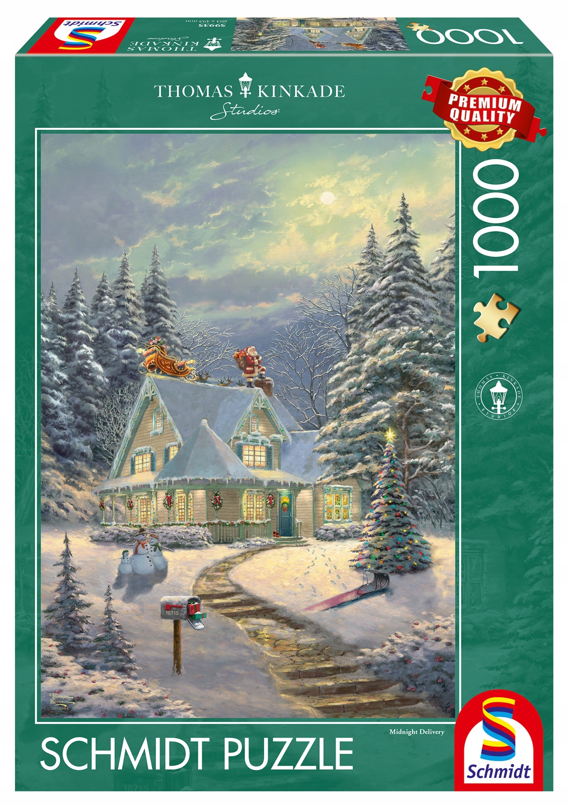 

Pq Puzzle 1000 Thomas Kinkade Dostawa o północy