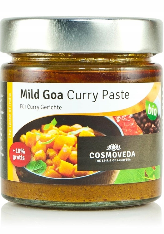 

Pasta Curry Żółta Goa Łagodna Bio 175g Cosmoveda