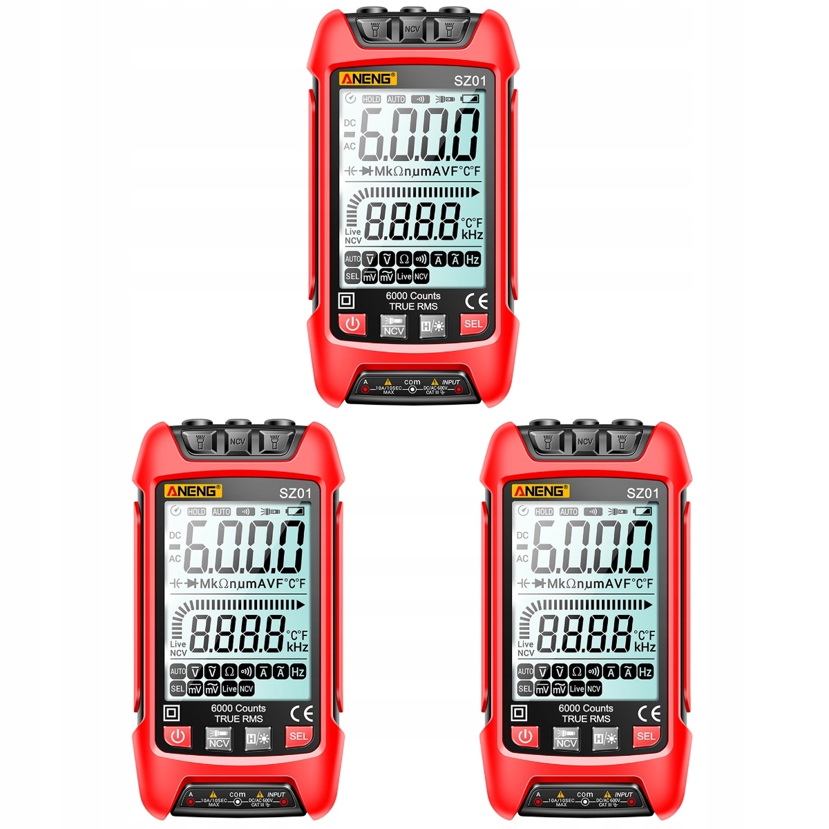 3pcs цифровой мультиметр мультиметр тест тестер