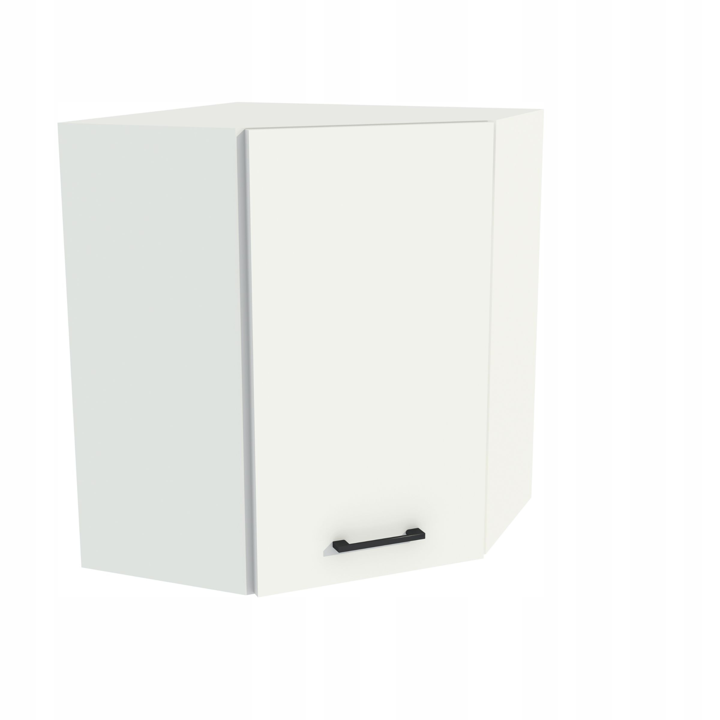 Horná rohová kuchynská skrinka 60/72 Capri korpus Biela predná strana Biela matná