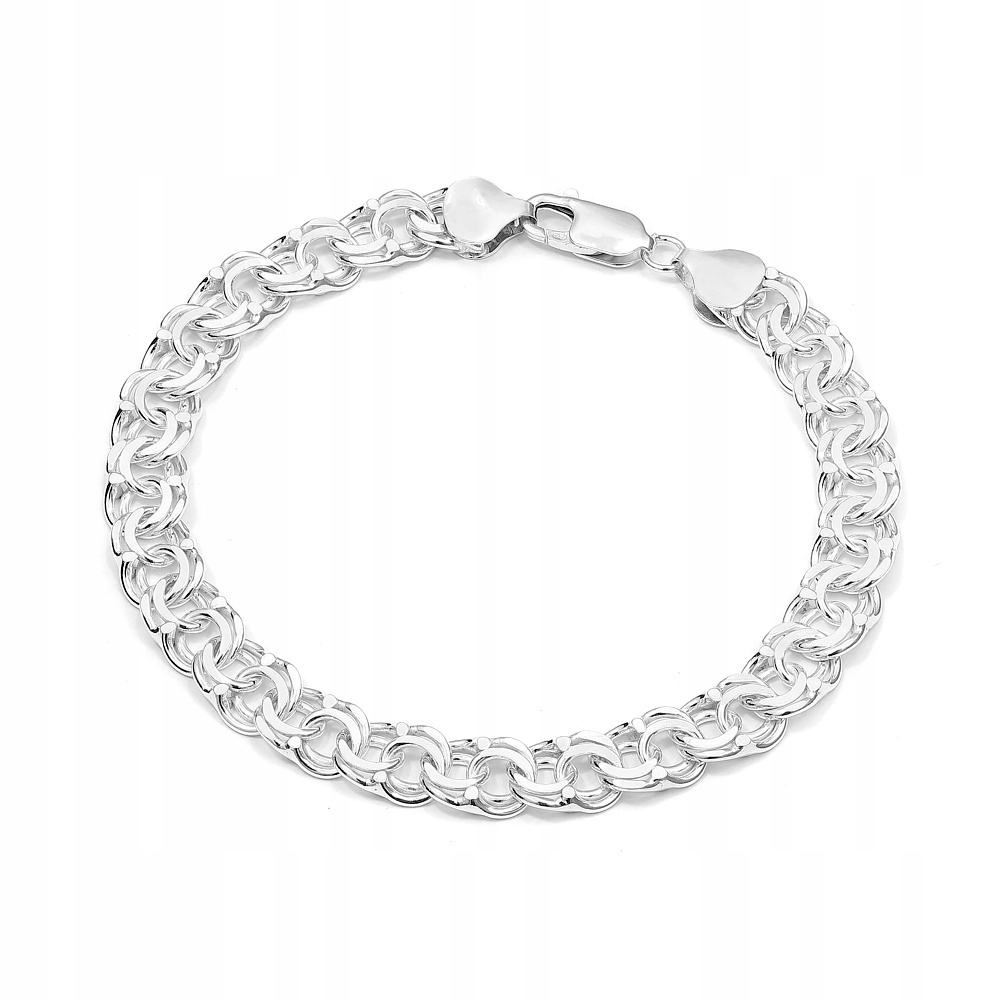 Stříbrný Náramek Garibaldi 22 cm, 9,7 mm, Ag 925