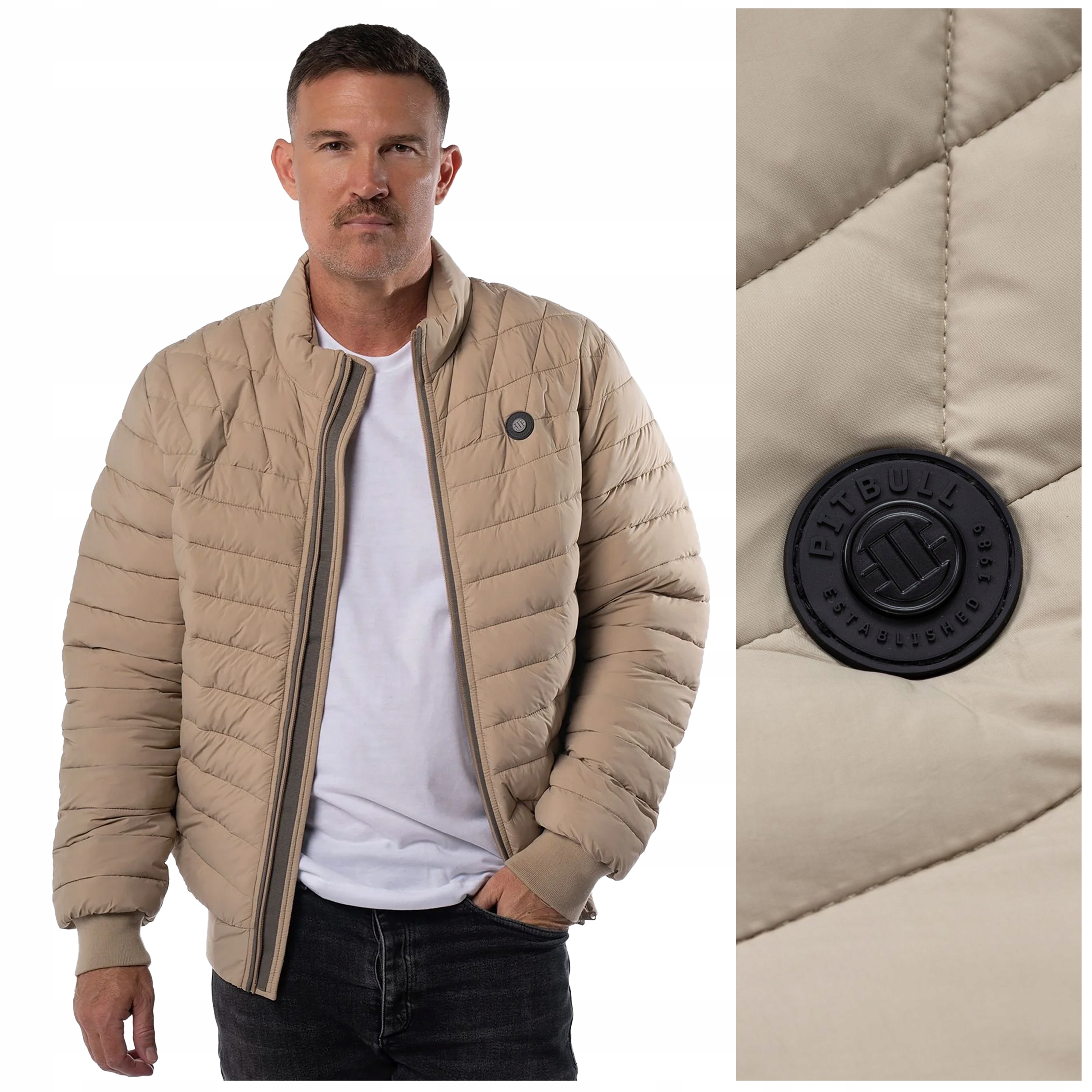 Zimní bunda Pit Bull prošívaná „naylor“ vel. L, písková