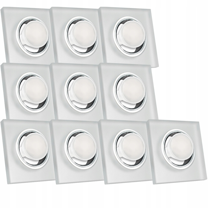 10X Skleněná Zapuštěná Lampička S Velmi Silným Sklo 5W Led Žárovka