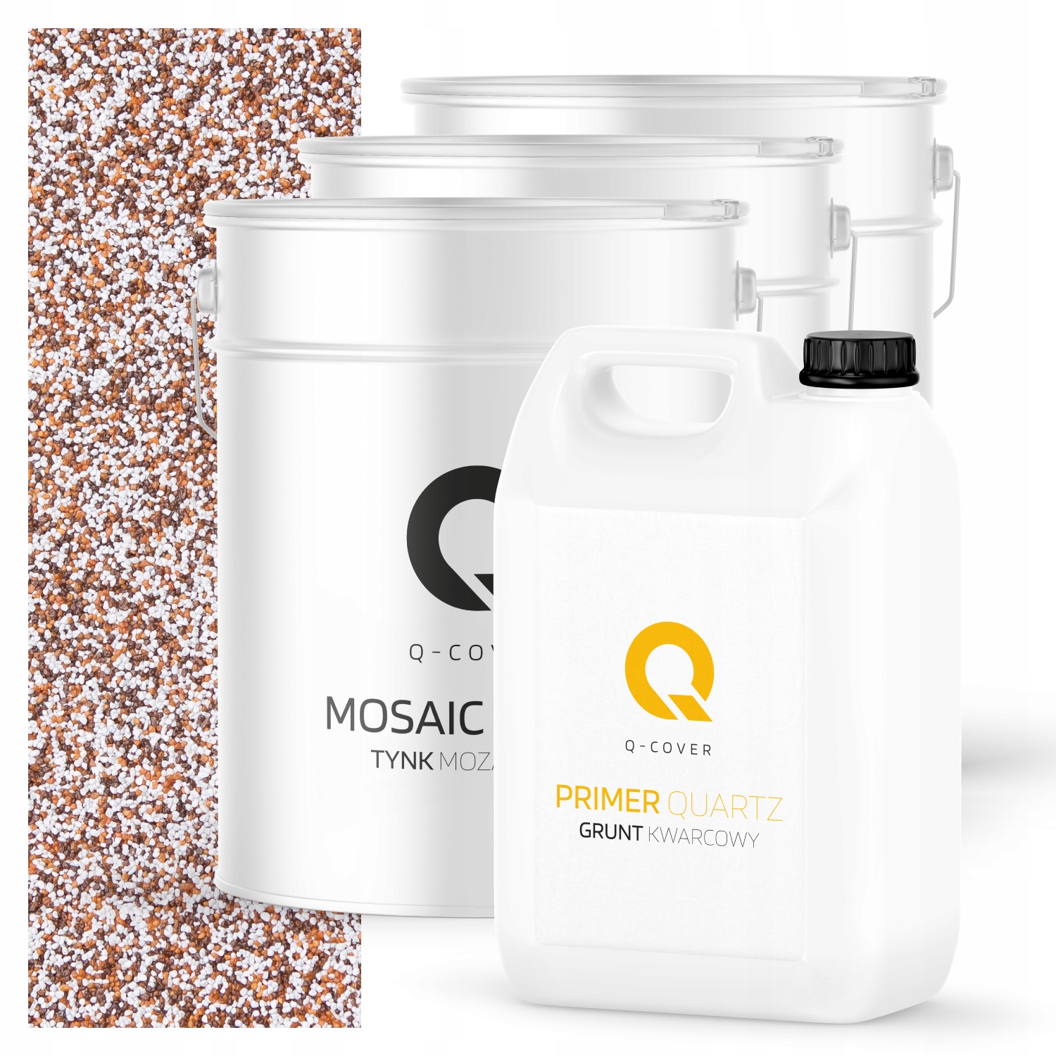 Mozaiková Dekorativní Omítka penetrační nátěr Sada 10m2 červeno-hnědá M61