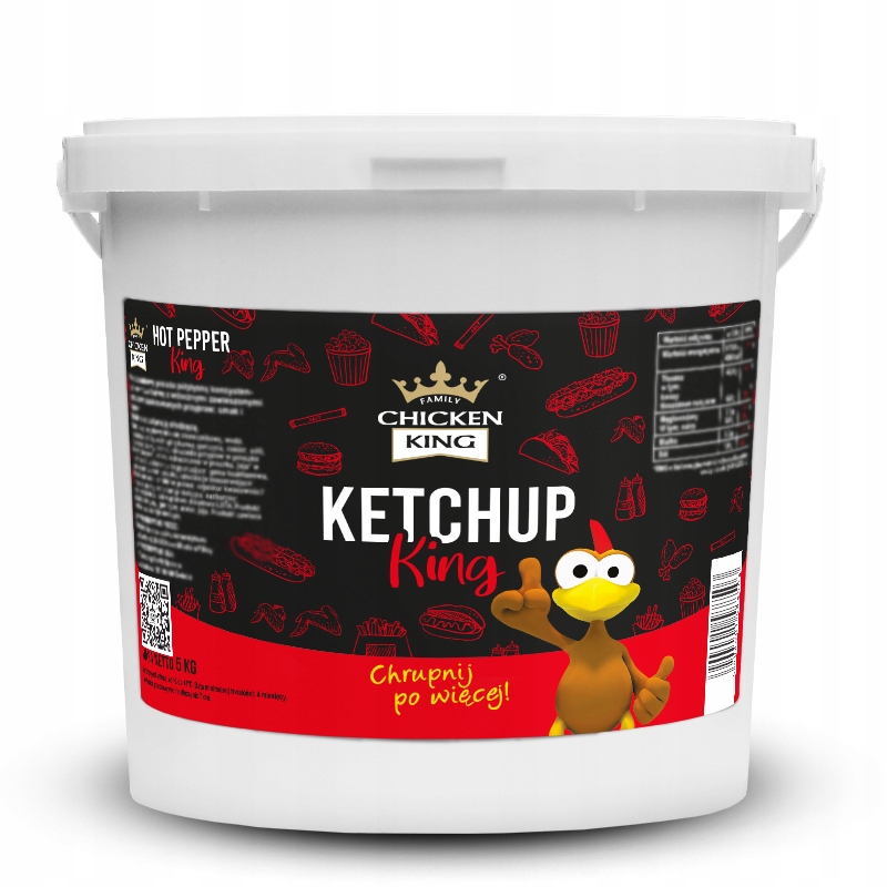 Levně Ketchup King rajčatová Omáčka Premium class Chicken King gastro kýbl 5kg