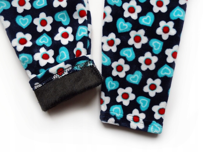 

Legginsy Spodnie Welurowe Na Futerku T9026 134