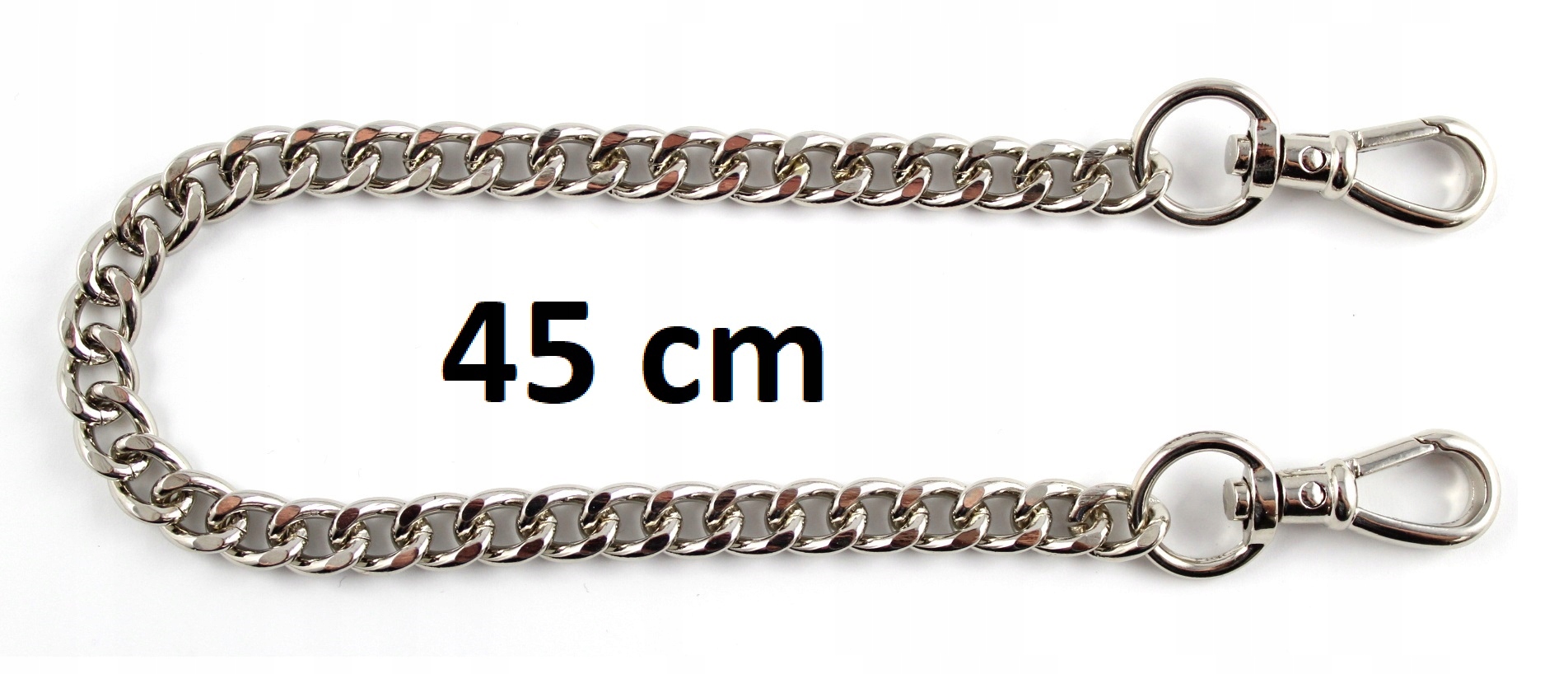 

Uchwyt do torebki Łańcuszek ozdobny Srebrny 45 cm