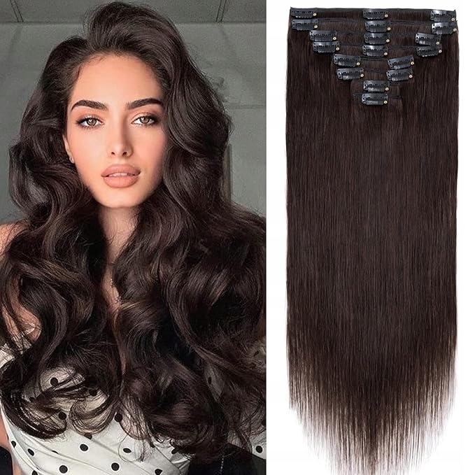 Příčesek dlouhé přírodní vlasy #4 s-noilite Clip-In délka 35 cm