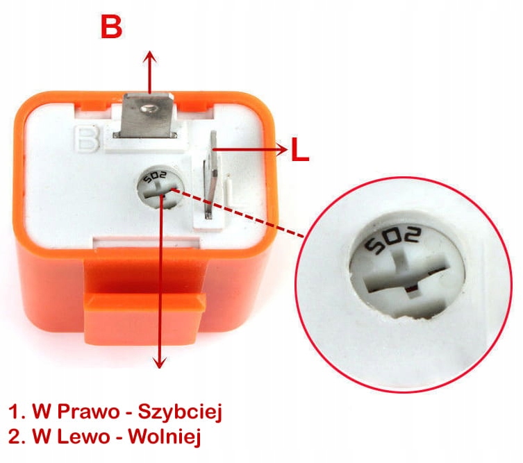 PRZERYWACZ LED 2PIN Uniwersalny Dopasowanie do pojazdu produkt dedykowany