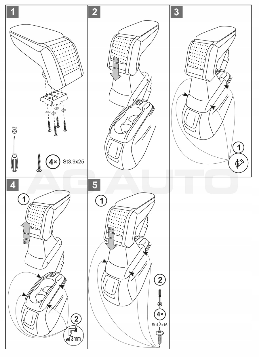 PODLOKIETNIK STANDARD Citroen C Elysee 2012 Part manufacturer Rati