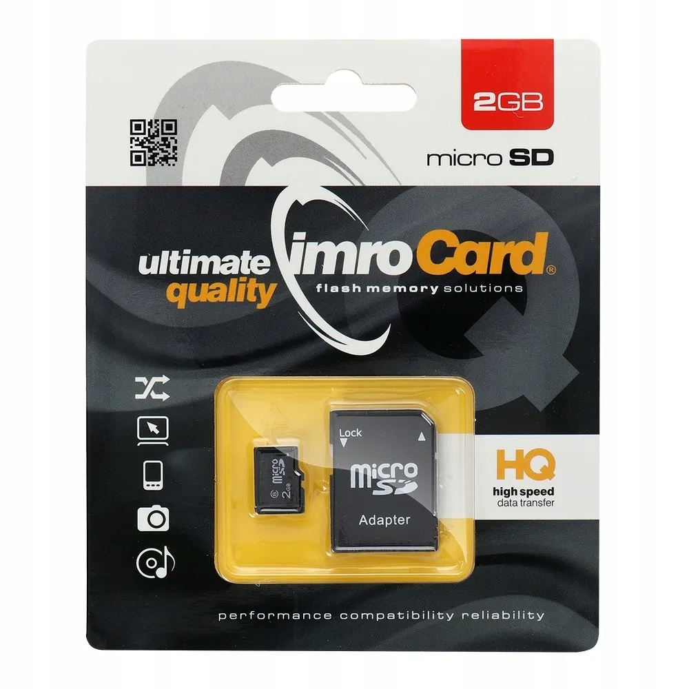 Imro karta pamięci microSD 2GB z adapterem Sd