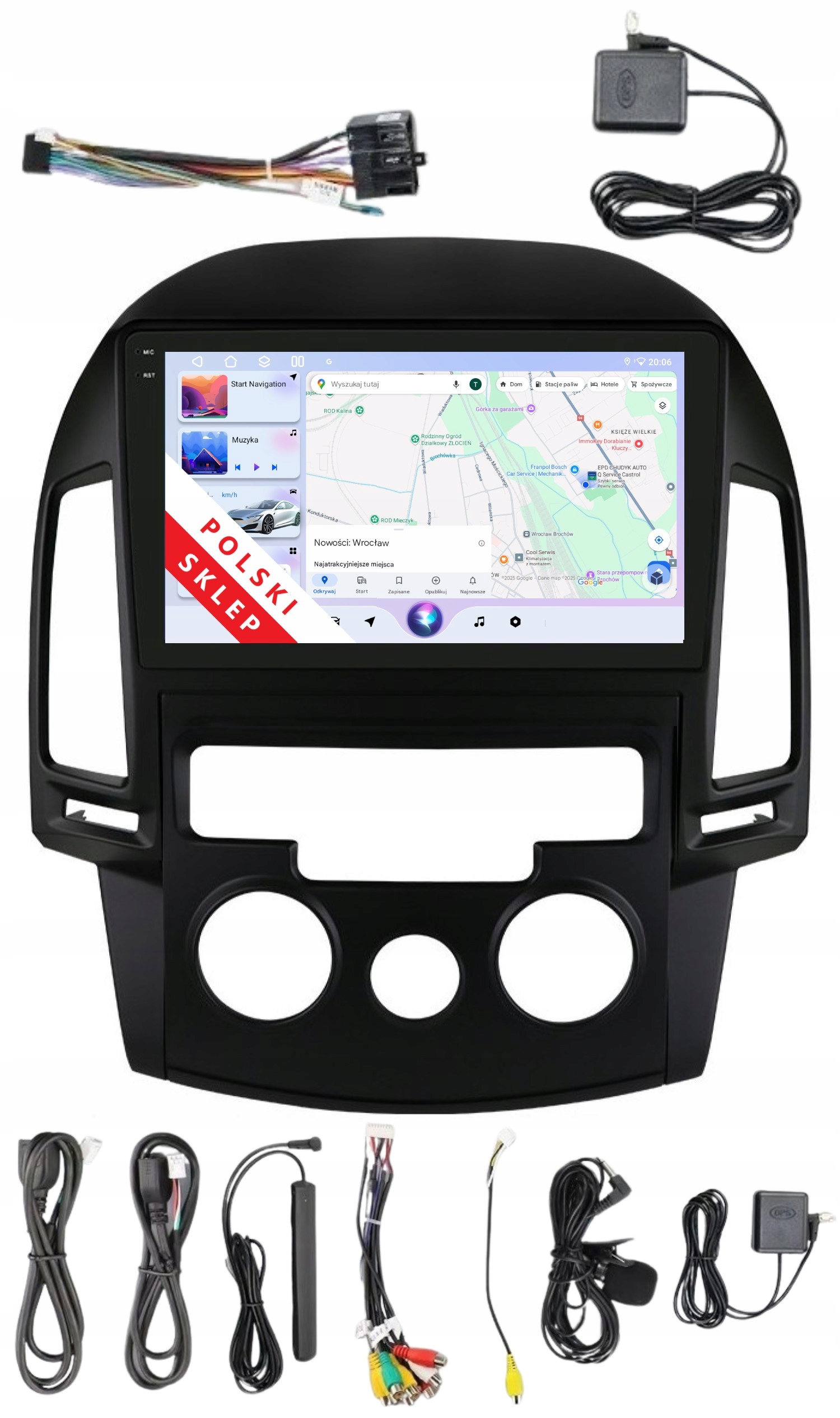 Navigácia Rádio 2DIN Android Hyundai I30 1 I 4/64 Gb Dsp Carplay Lte