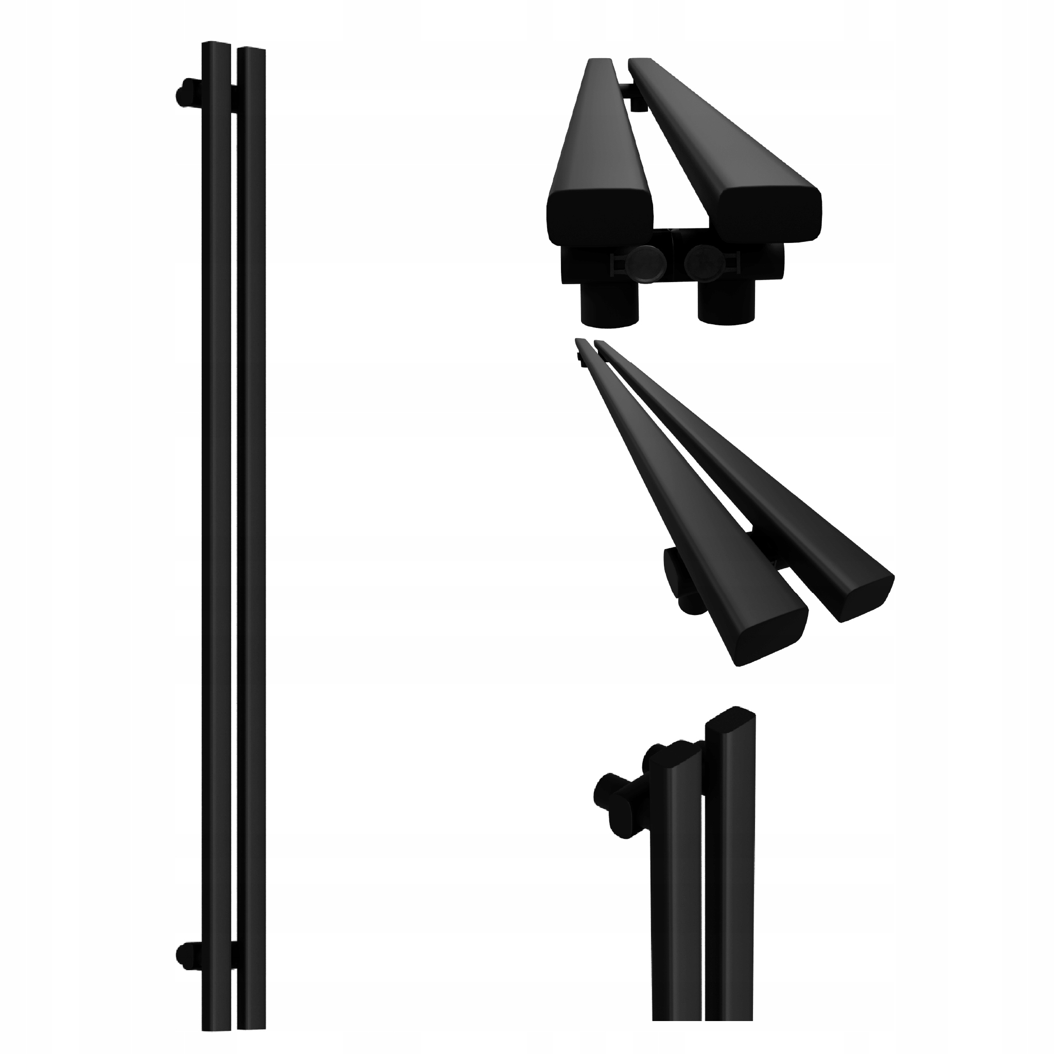 Dekorativní radiátor HORYZONT2 120x13 černý mat