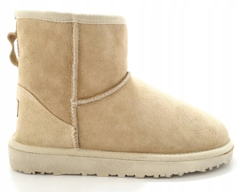 Dámské sněhule ze semišové kůže Manitu 990374-08 Béžová r37