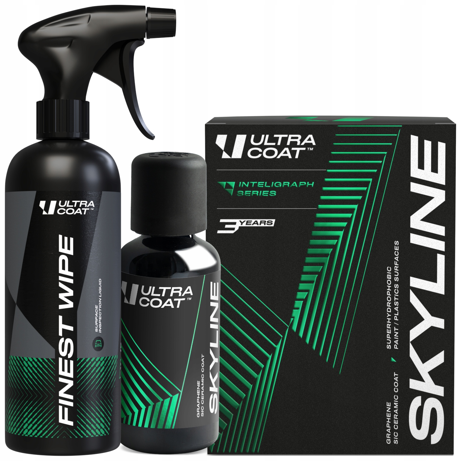 Ultracoat Powłoka Skyline 30ml Odtłuszczacz Finest Wipe Wysoki Połysk