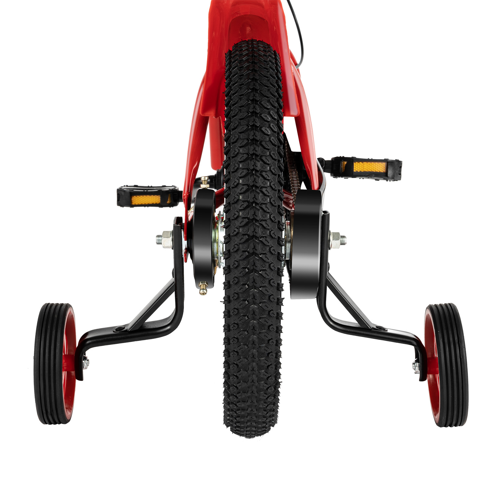 14-CALOWY ROWER DZIECIĘCY CZERWONY ROWER DZIECIĘCY Z KOŁAMI PODPOROWYMI Rodzaj przerzutki zewnętrzna