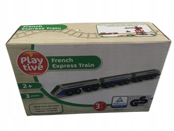 Drewniany pociąg ekspresowy Playtive 2 lata +