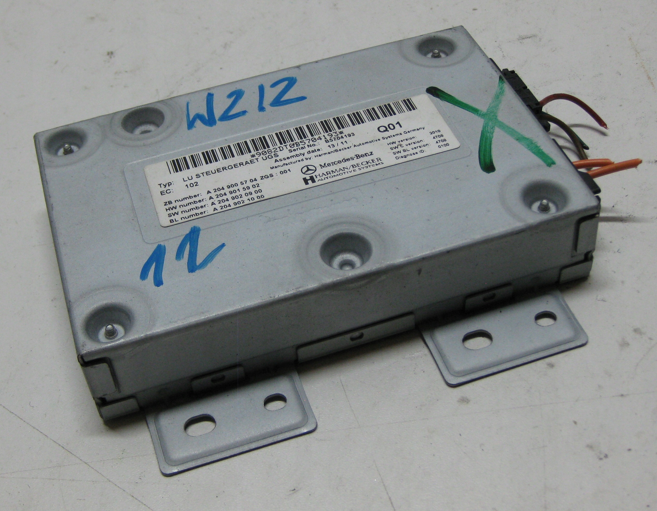 MERCEDES W212 E KLASA 11r module control unit INTERFACE A2049005704