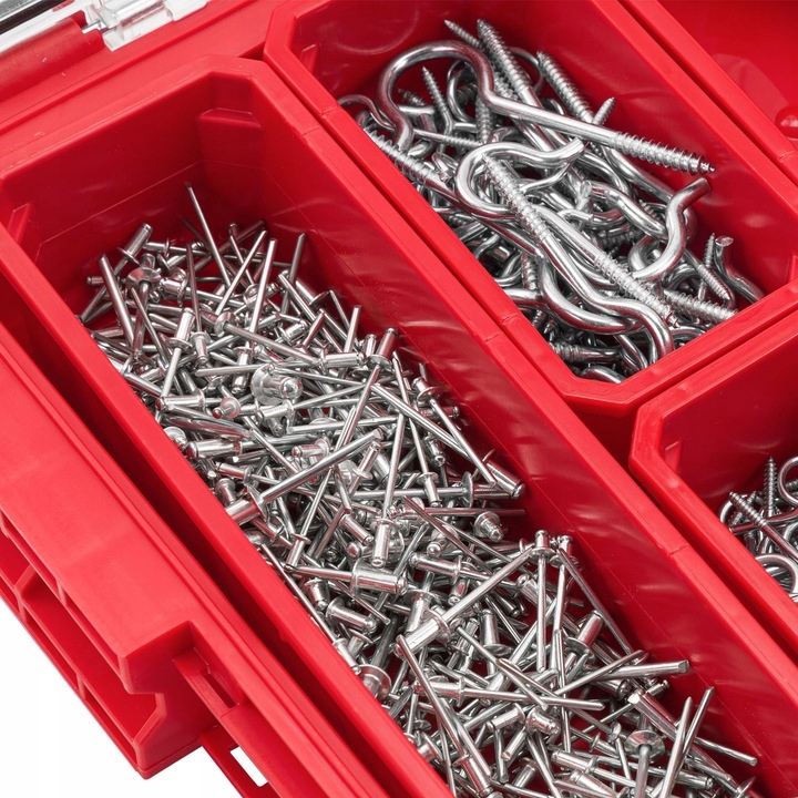 Organizer z wyjmowanymi kubełkami Qbrick System ONE 2.0 ORGANIZER L RED Długość 53.1 cm