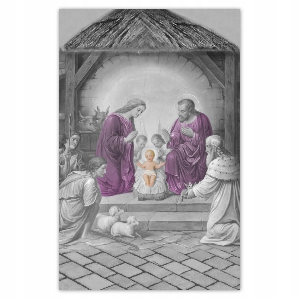 

Naklejki 135x210 Żłóbek fiolet