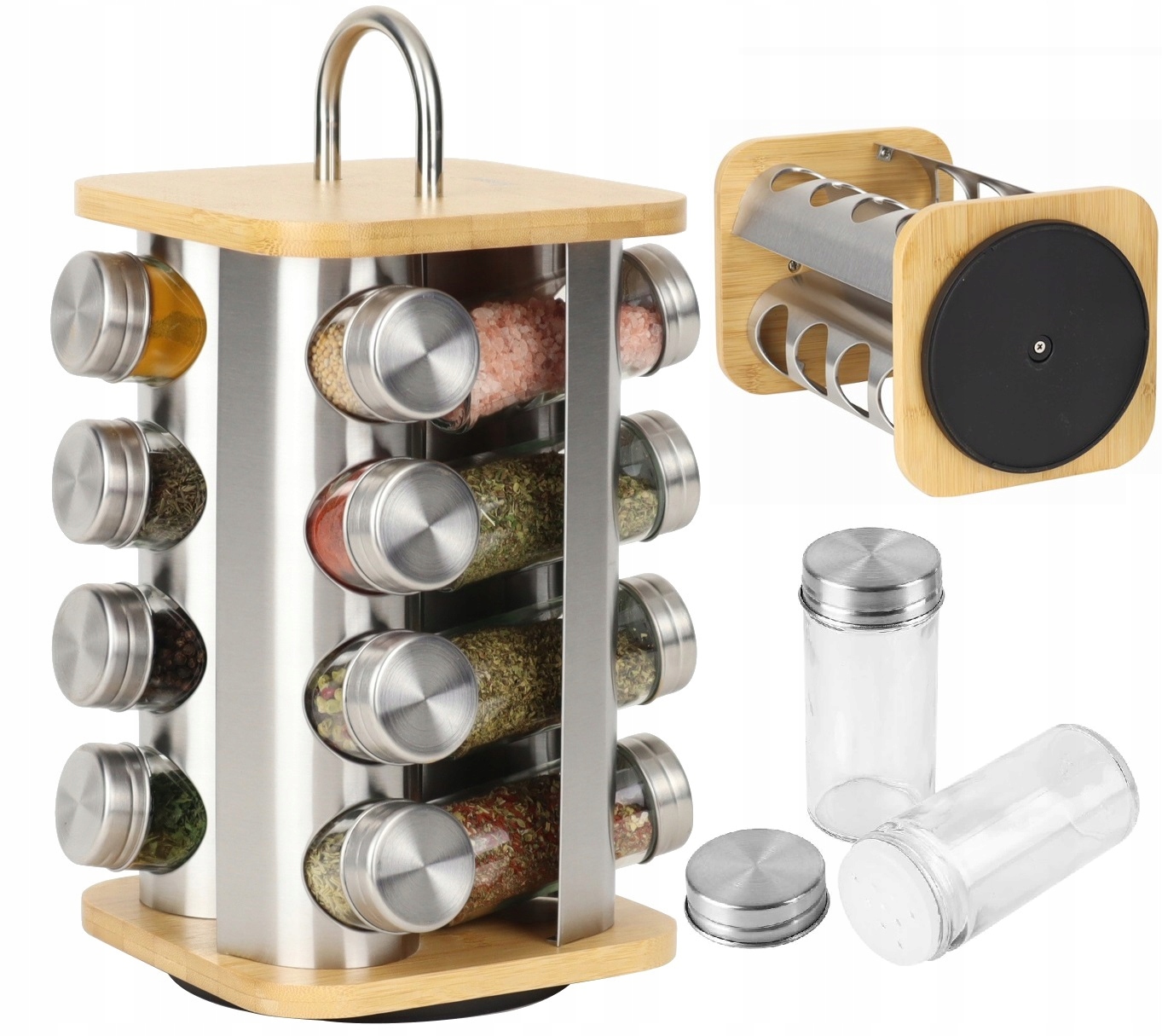 

Stojak Na Przyprawy Drewno 16 El Rossner Słoiczki