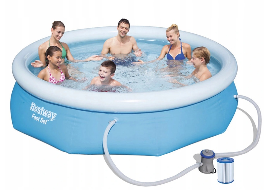 Stabilný Záhradný Rozperný Bazén S Rýchlym Setom A Prírubou 305 X 76 CM Čerpadlo