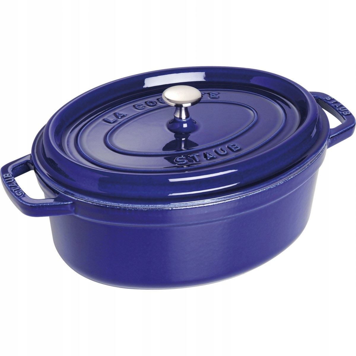 Liatinový hrniec oválny 4.2l modrý La Cocotte Staub