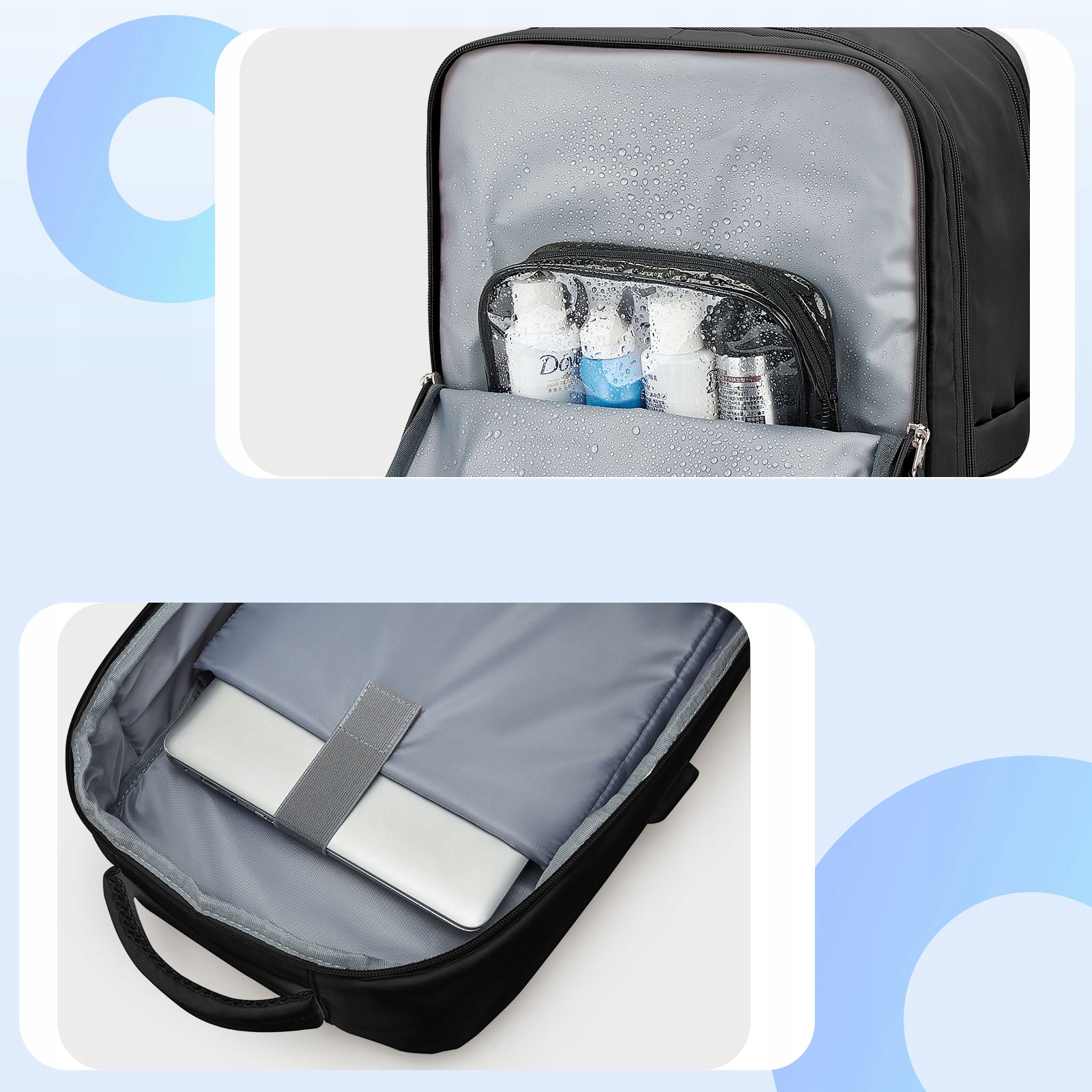 Plecak do przechowywania torba ryanair 40x20x25 bagaz podreczny damski Marka bez marki