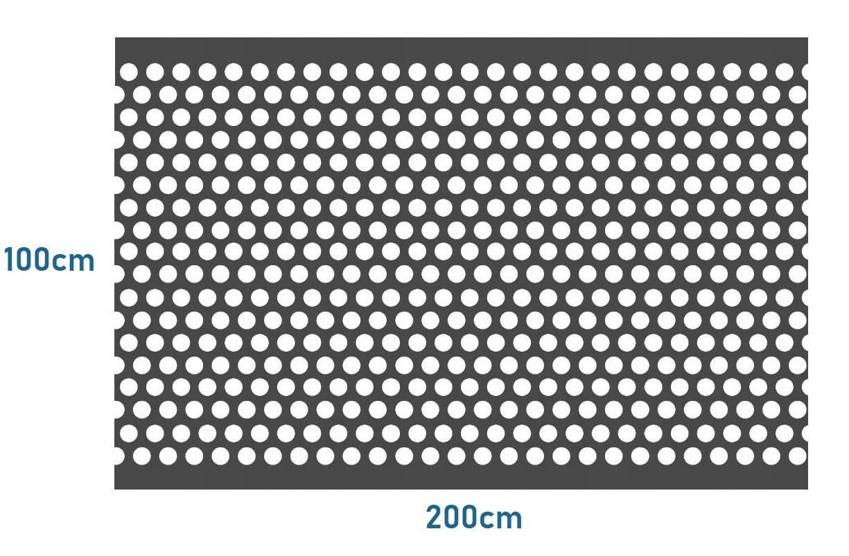 Blacha zwykła perforowana gr. 1 mm RV 10-15 100x200cm