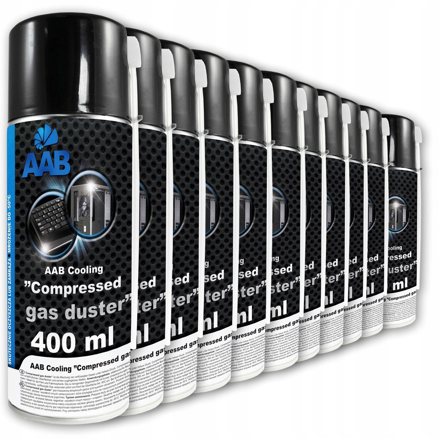 

11x Aab Cooling Sprężone Powietrze 400ml+ 22xRURKA