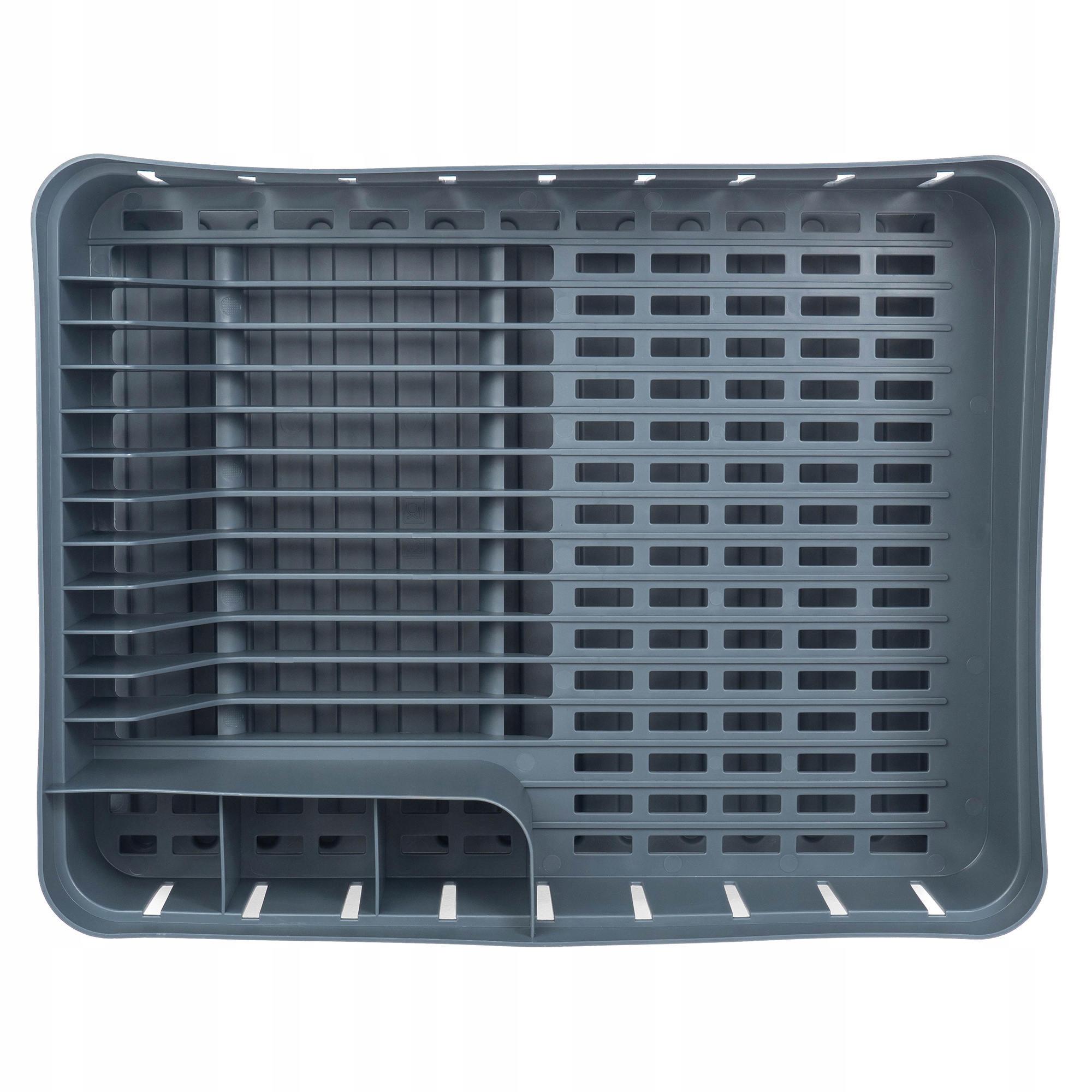 SUSZARKA DO NACZYŃ Z OCIEKACZEM JEDNOPOZIOMOWA CIEMNY POPIEL Długość 39.5 cm