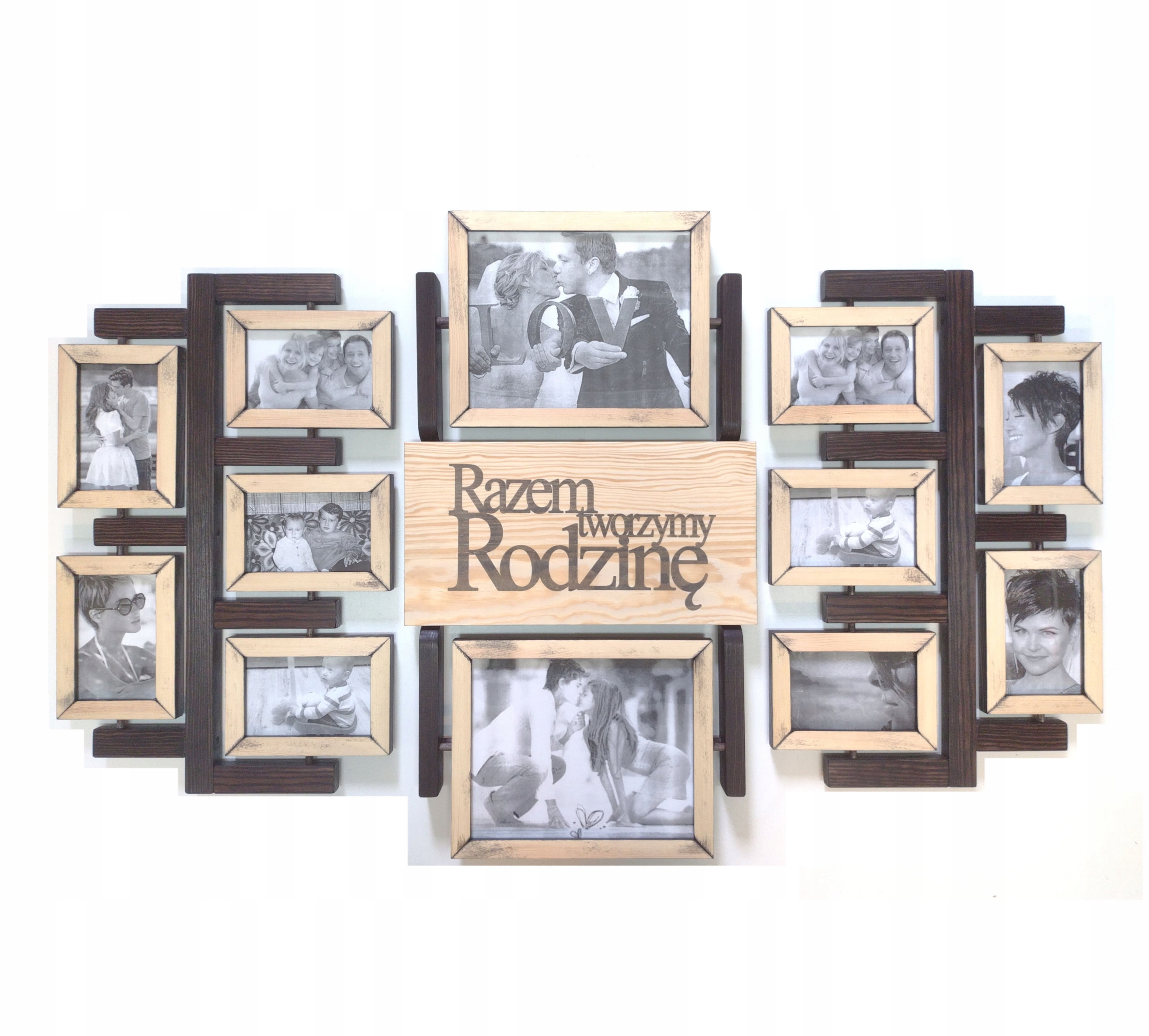 Multirama Galerie Nástěnné rámečky na fotografie 10x15 cm Fotografie Wenge