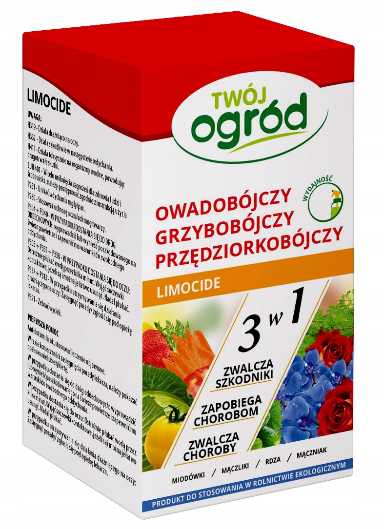 

Limocide 3W1 Oprysk Miodówki Rdza Mączniak 75ML